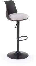 Barhocker H127 – Schwarz/Grau