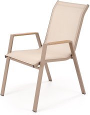 Gartenstuhl Hover – Beige/Cappuccino