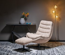 Sessel mit Fußstütze Olympic – Cappuccino