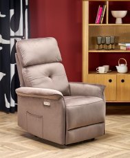 Relaxsessel mit Verstellfunktion Semir – Mokka