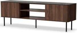 TV-Schrank Solano RTV-1 – Nussbaum Warmia/Schwarzer Marmor