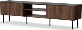 TV-Schrank Solano RTV-2 – Warmia-Nuss / Schwarzer Marmor