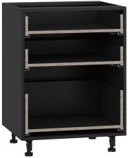 Unterschrank Vento - D3S_H-60/82 - schwarz