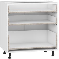 Kleiderschrank Vento - D3S_H-80/82 - Weiß