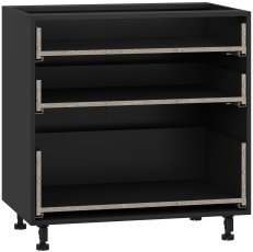 Kleiderschrank Vento - D3S_H-80/82 - schwarz