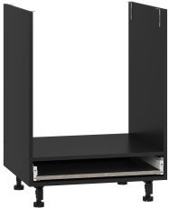 Unterschrank für Einbaubackofen Vento - DP-60/82 - schwarz