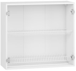 Oberschrank mit Abtropfgitter Vento - GC-80/72 - Weiß