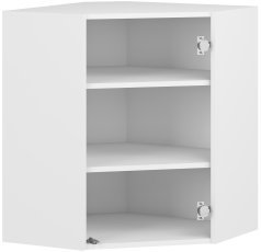 Obere Eckoberschrank Vento - GN-60/72 - Weiß