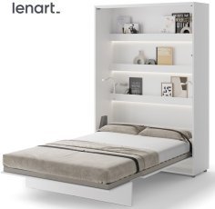 Kleiderschrankbett Lenart - Bed Concept 01 - 140x200 cm - weiß