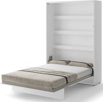 Kleiderschrankbett Lenart - Bed Concept 01 - 140x200 cm - weiß hochglanz