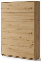 Kleiderschrankbett Lenart - Bed Concept 01 - 140x200 cm - Artisan Eiche
