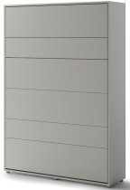 Bett im Schrank Lenart - Bed Concept 01 - 140x200 cm - grau