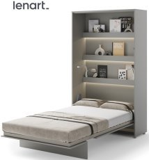 Bett im Schrank Lenart - Bed Concept 02 - 120x200 cm - grau