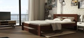 Bett Marika - 160x200 cm - Nussbaum