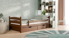 Bett Mauricius - 90x200 cm - nussbaum
