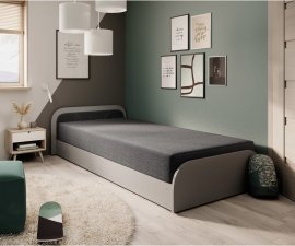 Kinderbett Parys 80x190 cm - L - grau - Sawana 05