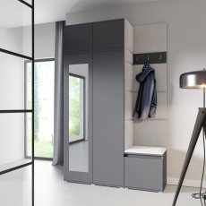 Set für den Flur Emi 20 - grau (Graphit)