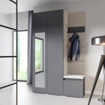 Set für den Flur Emi 20 - grau (Graphit)