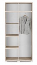 Zusätzliche Regale 6 Stk für Kleiderschrank mit Spiegel Amelia 90