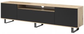 TV-Element Logan 200 cm - artisan eiche/schwarz