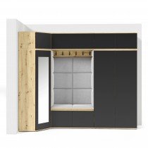 Set für den Eingangsbereich Emi 39 - Artisan/Schwarz