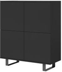 Kommode Logan 4D Metallbeine - schwarz
