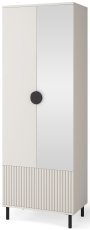 Kleiderschrank Rayo mit Spiegel - hohe Beine
