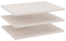 Zusätzliche Regale für den Kleiderschrank Rayo