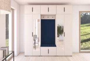 PKMebel - Flurgarderoben-Set Bianco 12