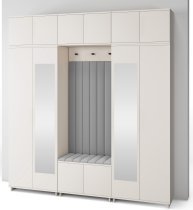 PKMebel - Flurgarderoben-Set Bianco 12