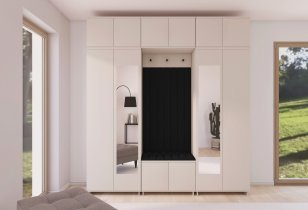 PKMebel - Flurgarderoben-Set Bianco 12
