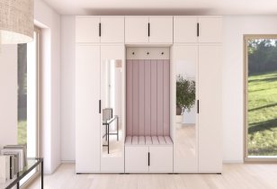 PKMebel - Flurgarderoben-Set Bianco 12