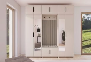 PKMebel - Flurgarderoben-Set Bianco 12