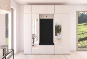PKMebel - Flurgarderoben-Set Bianco 12