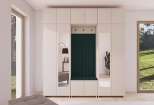 PKMebel - Flurgarderoben-Set Bianco 12
