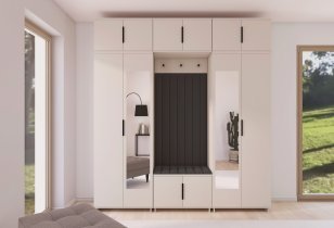 PKMebel - Flurgarderoben-Set Bianco 12