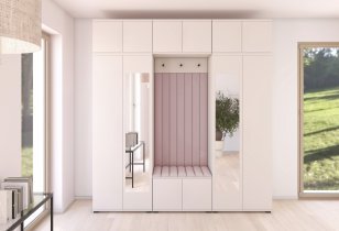PKMebel - Flurgarderoben-Set Bianco 12