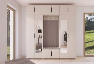 PKMebel - Flurgarderoben-Set Bianco 12