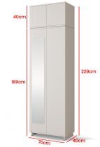 PKMebel - Flurgarderoben-Set Bianco 12