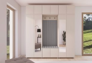 PKMebel - Flurgarderoben-Set Bianco 12