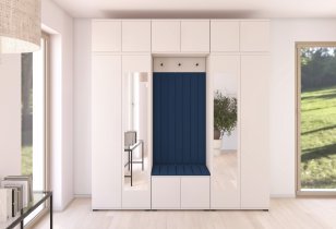 PKMebel - Flurgarderoben-Set Bianco 12