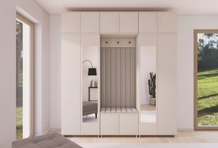 PKMebel - Flurgarderoben-Set Bianco 12
