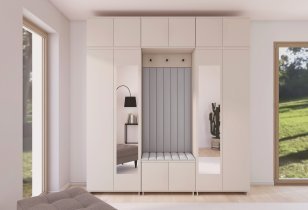 PKMebel - Flurgarderoben-Set Bianco 12