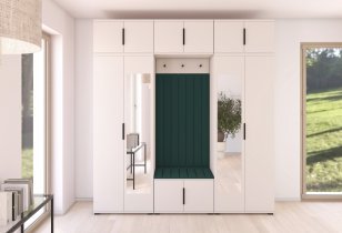PKMebel - Flurgarderoben-Set Bianco 12