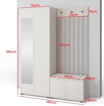 PKMebel - Garderobenset Bianco 13