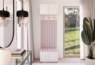 PKMebel - Flurgarderoben-Set Bianco 15