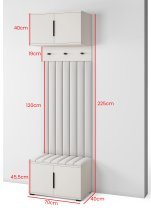 PKMebel - Flurgarderoben-Set Bianco 15
