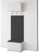 PKMebel - Flurgarderoben-Set Bianco 15