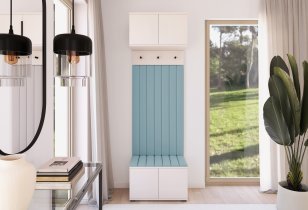 PKMebel - Flurgarderoben-Set Bianco 15