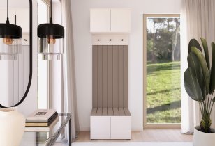 PKMebel - Flurgarderoben-Set Bianco 15